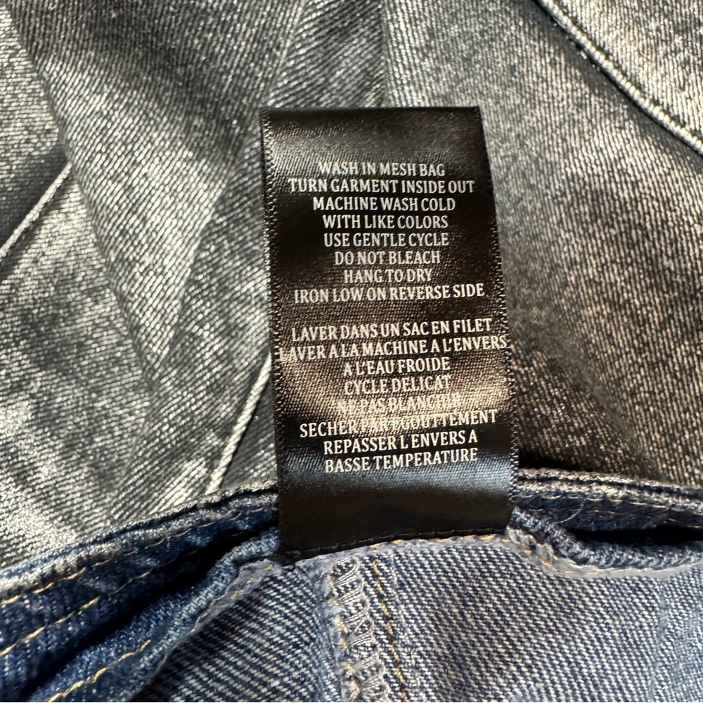 NWT New Blank NYC Denim Coated Metallic Heart Mini Skirt Size 30 - Picture 5 of 7